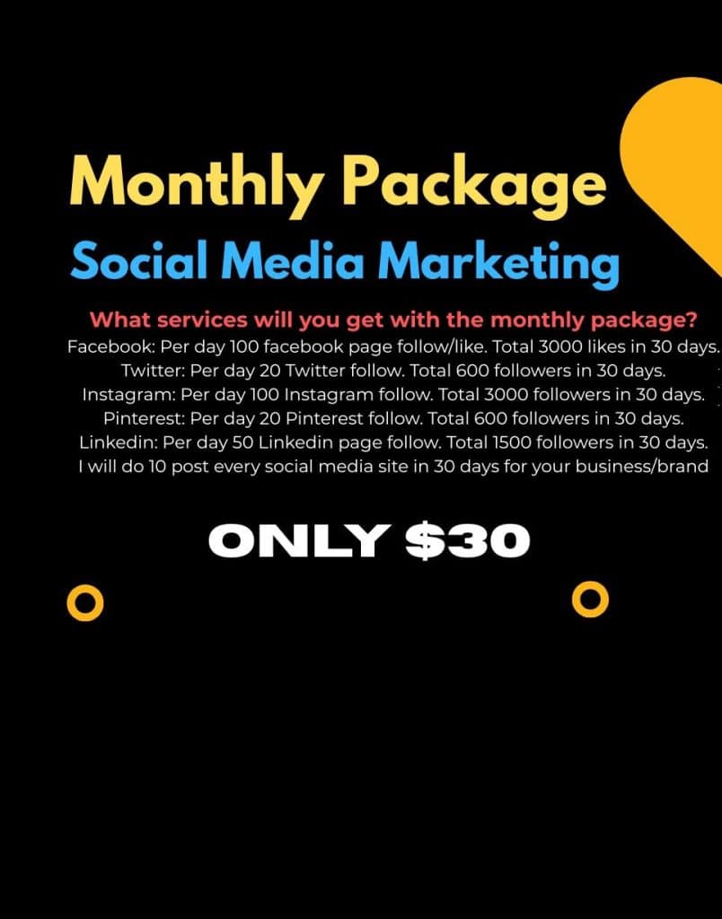 Monthly SMM Package
