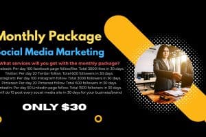 Monthly Social Media Marketing Package in us